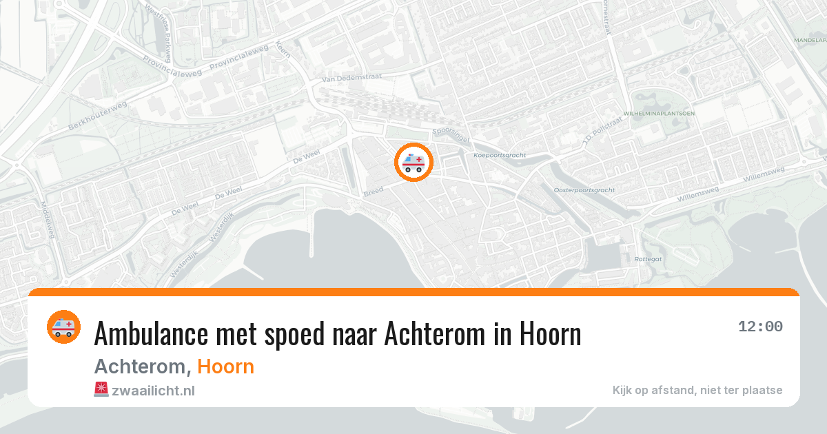 Ambulance met spoed naar Achterom in Hoorn — 10 jul 2026