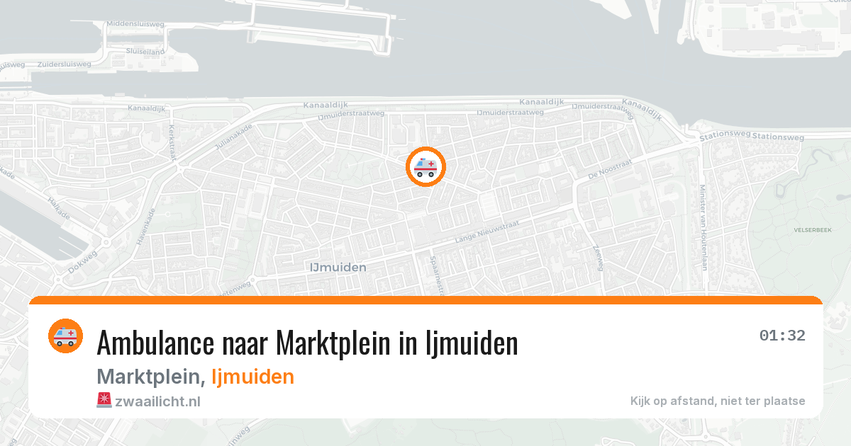 Ambulance naar Marktplein in Ijmuiden — 31 mrt 2026