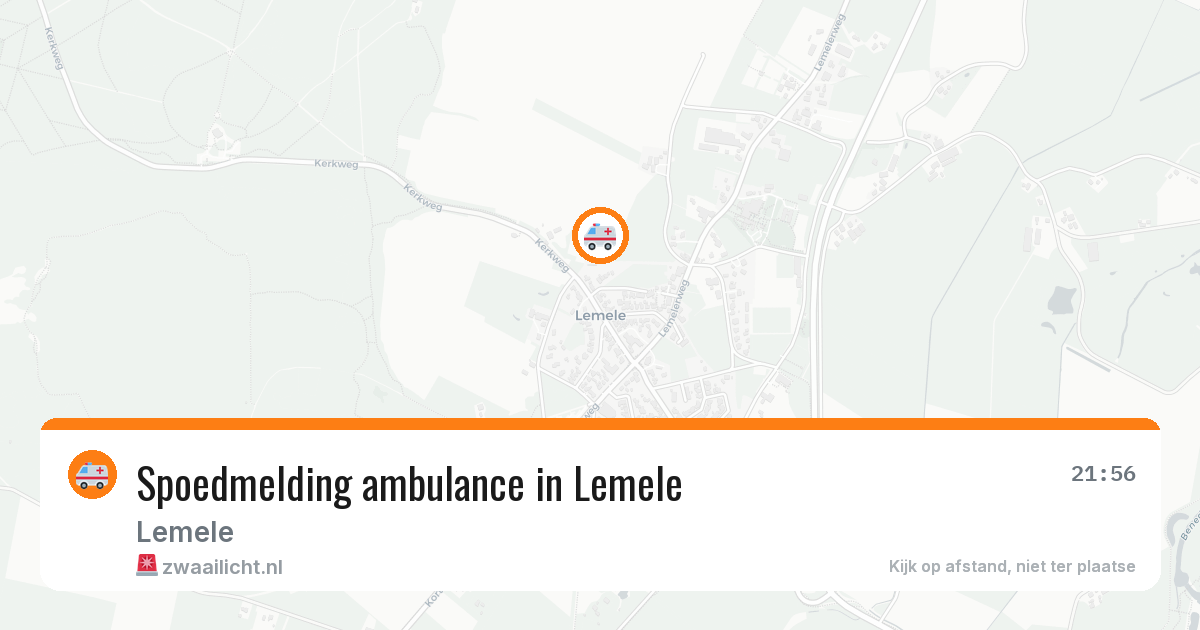 Spoedmelding ambulance in Lemele — 9 jun 2026