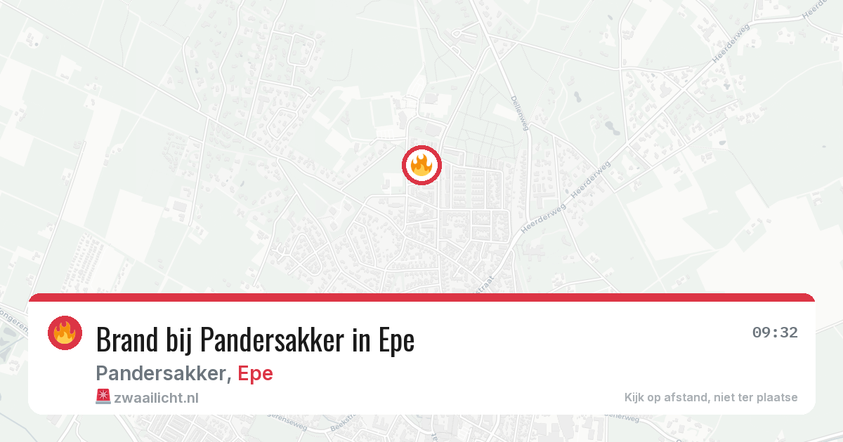 Brand bij Pandersakker in Epe — 5 aug 2026