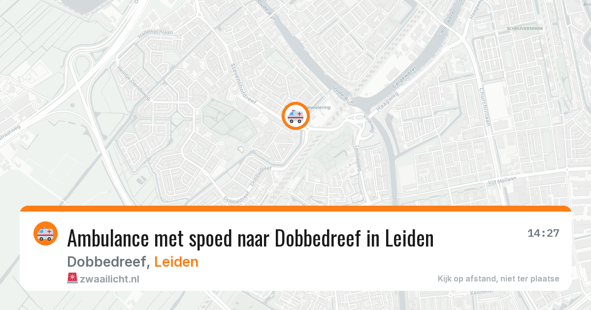 Ambulance met spoed naar Dobbedreef in Leiden — 4 apr 2026