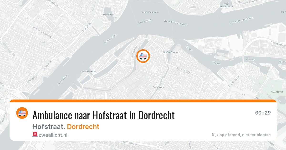 Ambulance naar Hofstraat in Dordrecht — 22 mei 2026