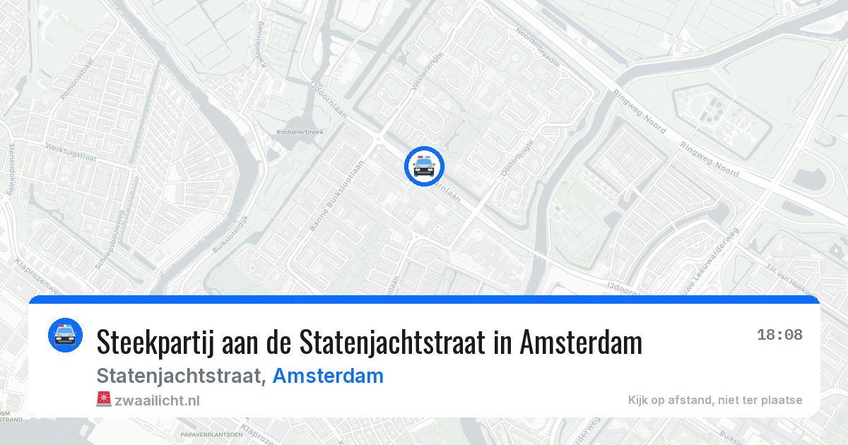 Steekpartij aan de Statenjachtstraat in Amsterdam — 13 aug 2026