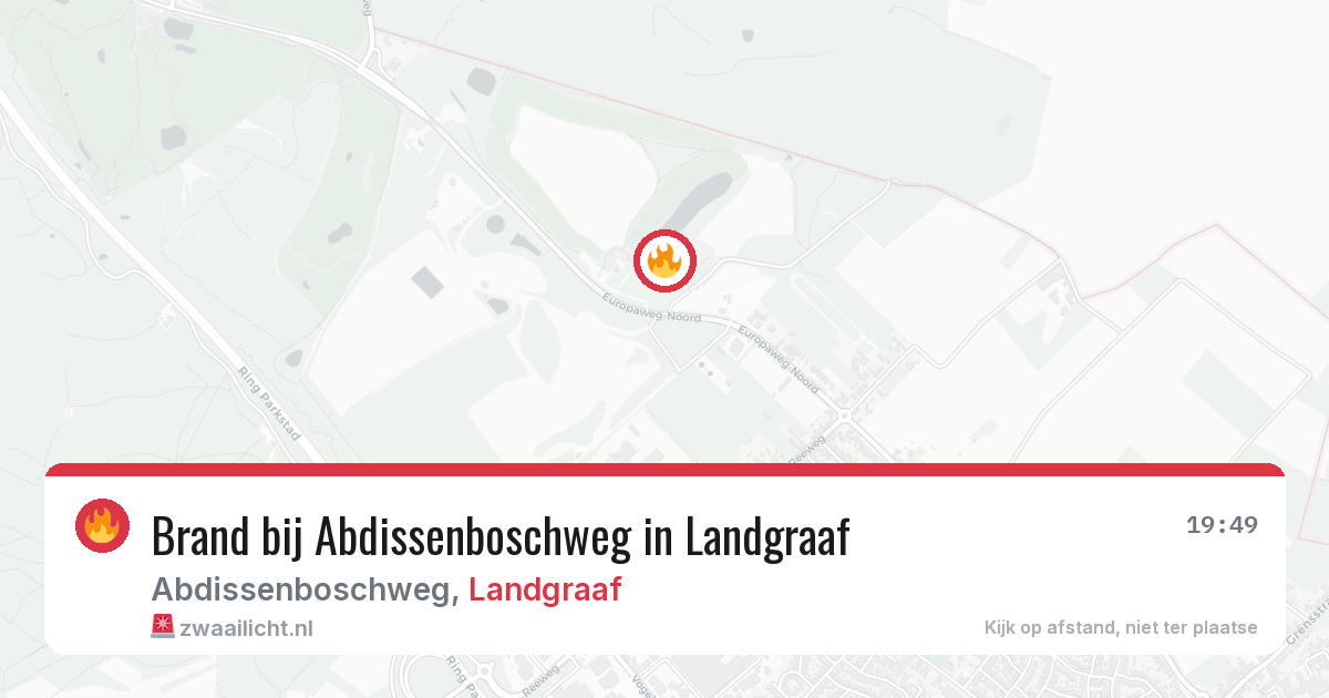 Brand bij Abdissenboschweg in Landgraaf — 13 apr 2026