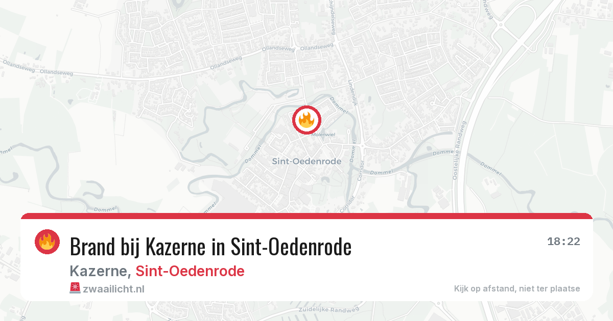 Brand bij Kazerne in Sint-Oedenrode — 16 mrt 2026