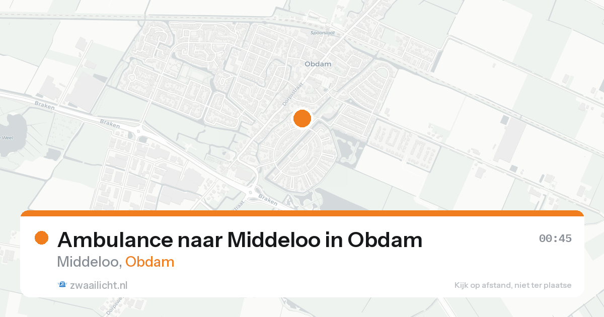 Ambulance naar Middeloo in Obdam — 7 feb 2026