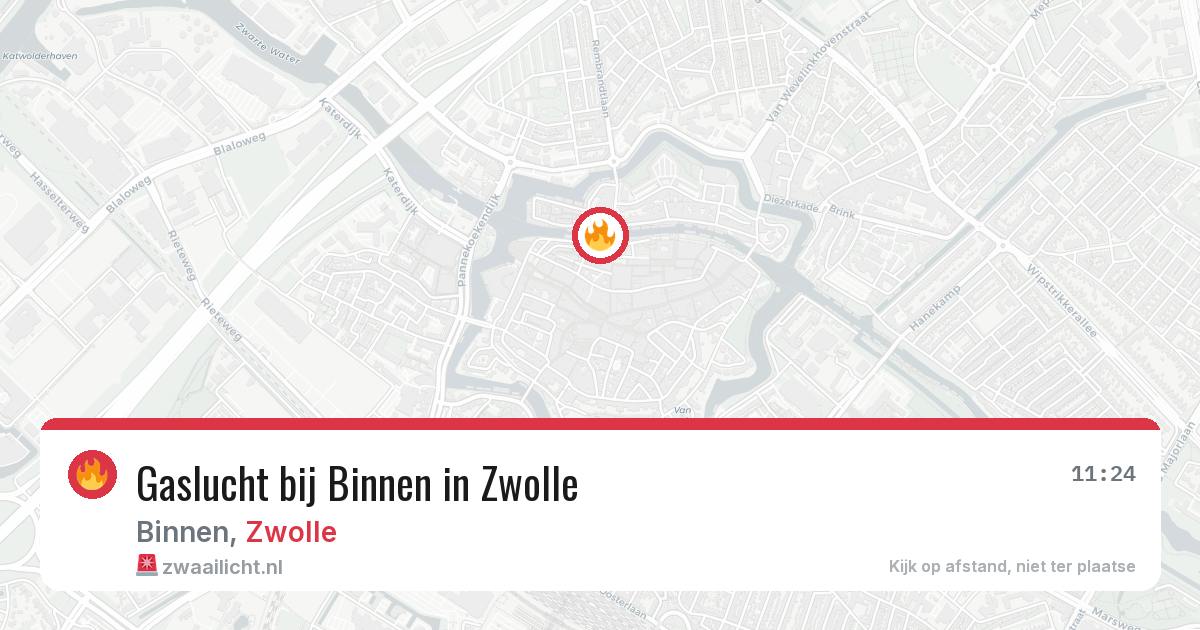 Gaslucht bij Binnen in Zwolle — 23 mei 2026
