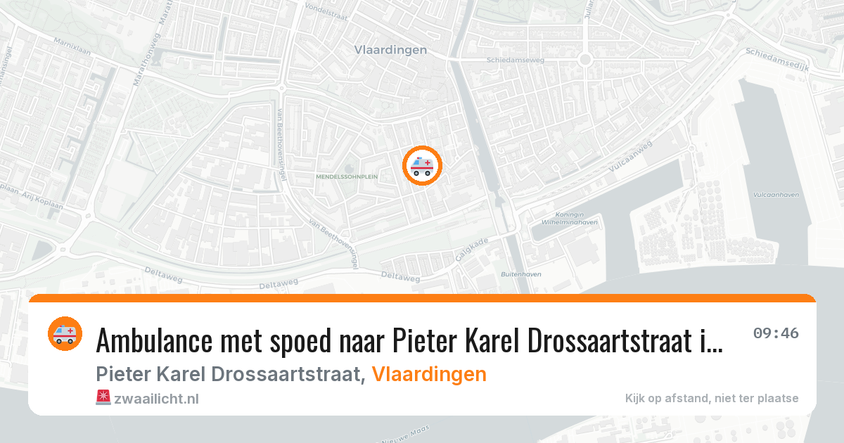 Ambulance met spoed naar Pieter Karel Drossaartstraat in Vlaardingen — 29 jan 2026