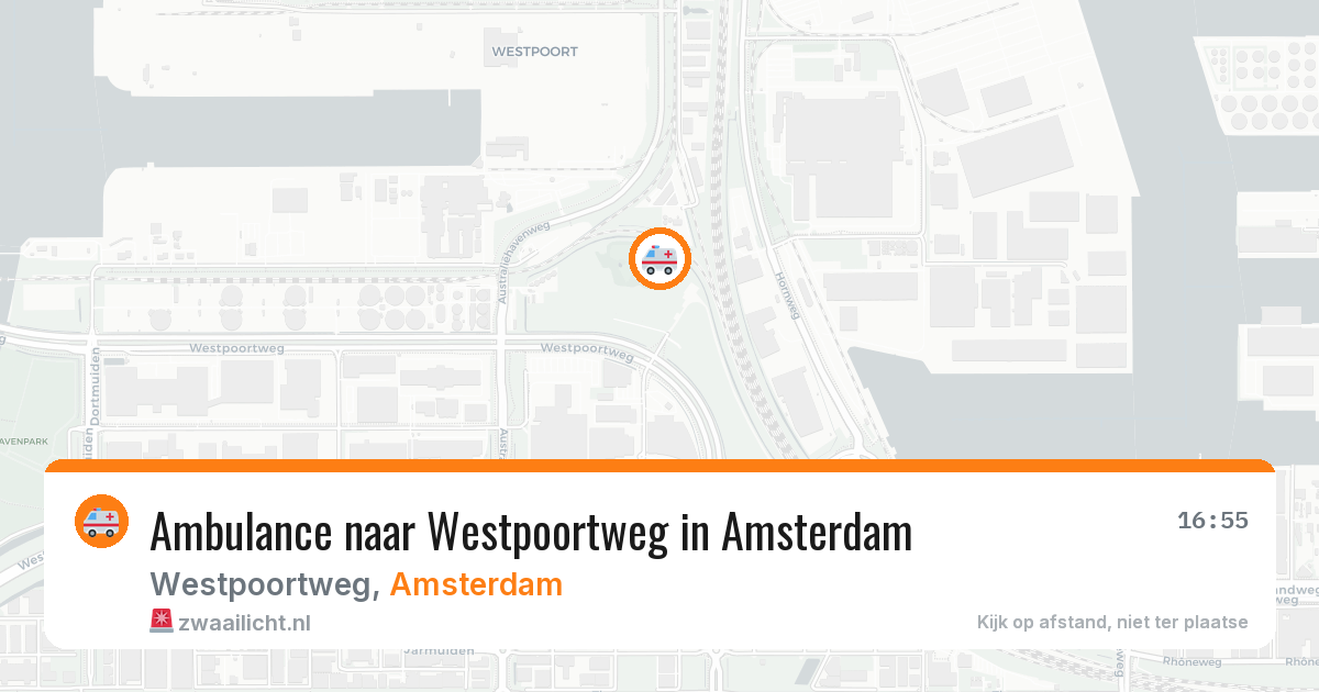 Ambulance naar Westpoortweg in Amsterdam — 23 mrt 2026