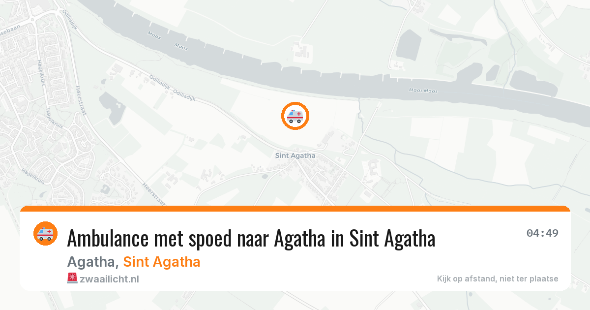 Ambulance met spoed naar Agatha in Sint Agatha — 16 apr 2026