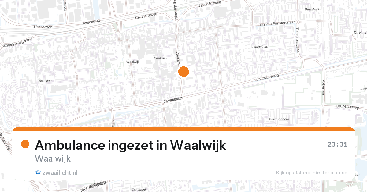 Ambulance ingezet in Waalwijk — 6 feb 2026