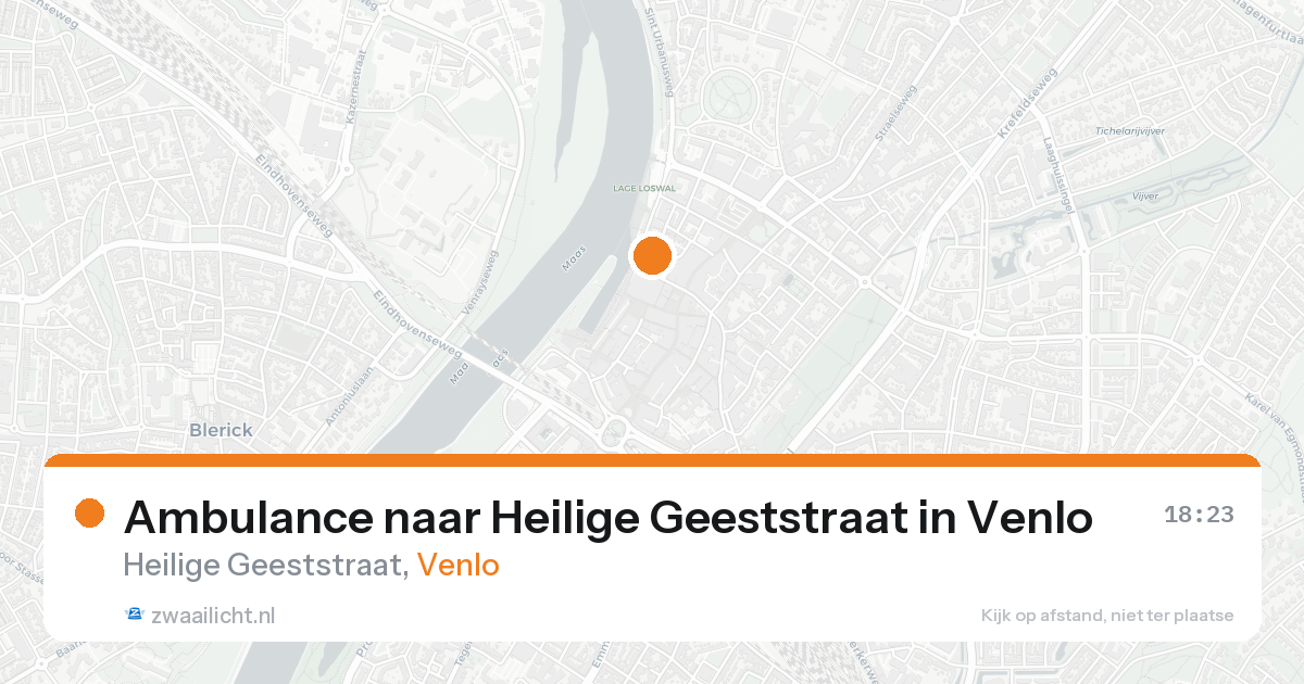 Ambulance naar Heilige Geeststraat in Venlo — 19 aug 2026
