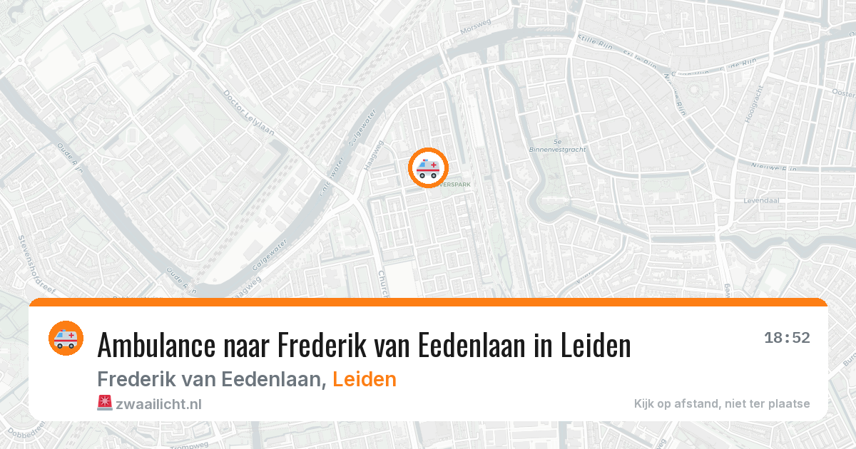 Ambulance naar Frederik van Eedenlaan in Leiden — 28 jul 2026