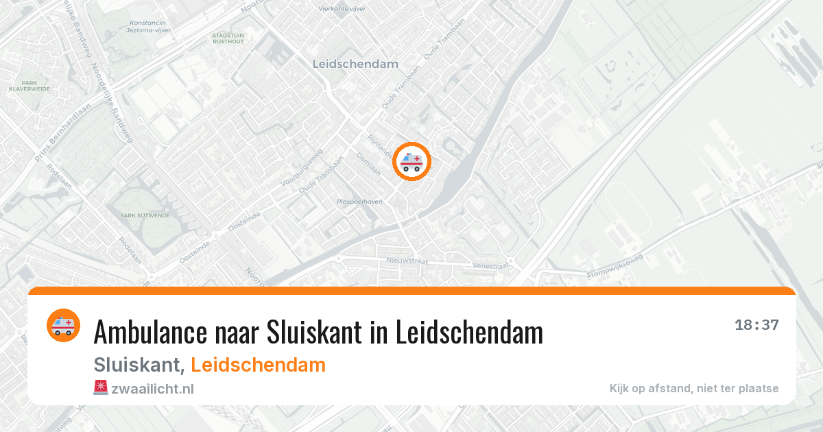 Ambulance naar Sluiskant in Leidschendam — 29 jul 2026