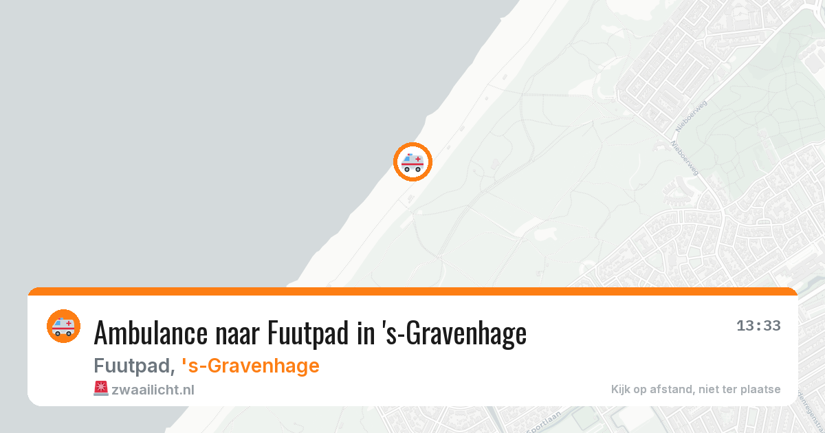 Ambulance naar Fuutpad in 's-Gravenhage — 4 aug 2026
