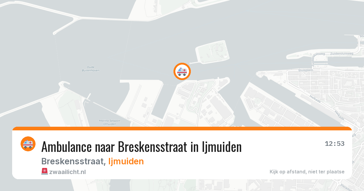 Ambulance naar Breskensstraat in Ijmuiden — 5 aug 2026