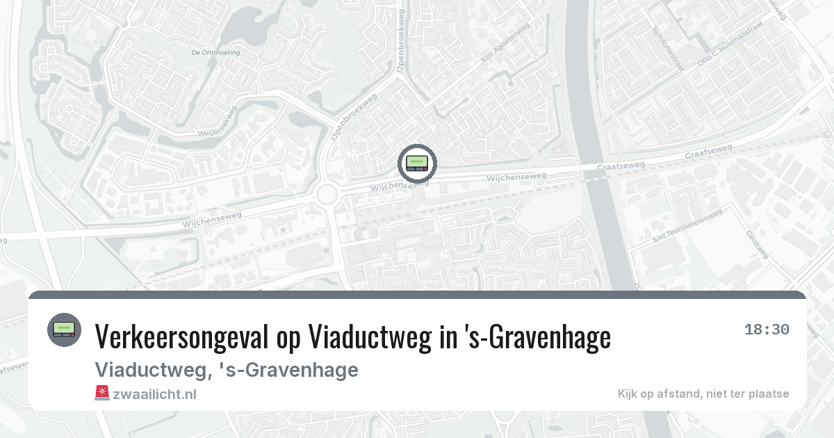Verkeersongeval op Viaductweg in 's-Gravenhage — 28 feb 2026