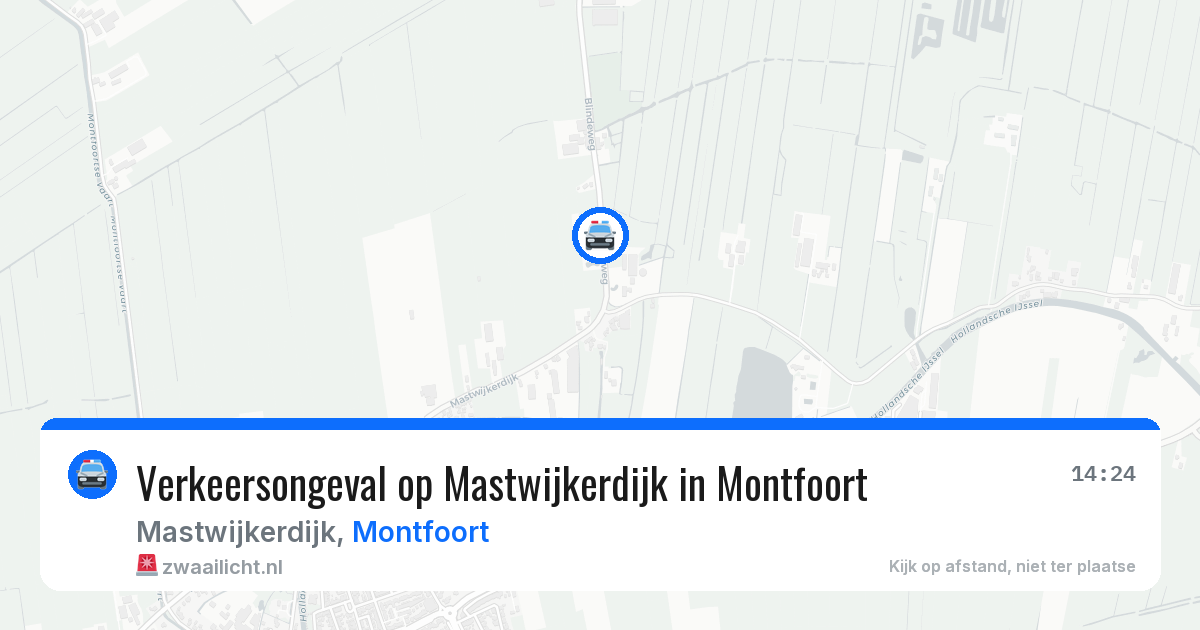 Verkeersongeval op Mastwijkerdijk in Montfoort — 8 apr 2026