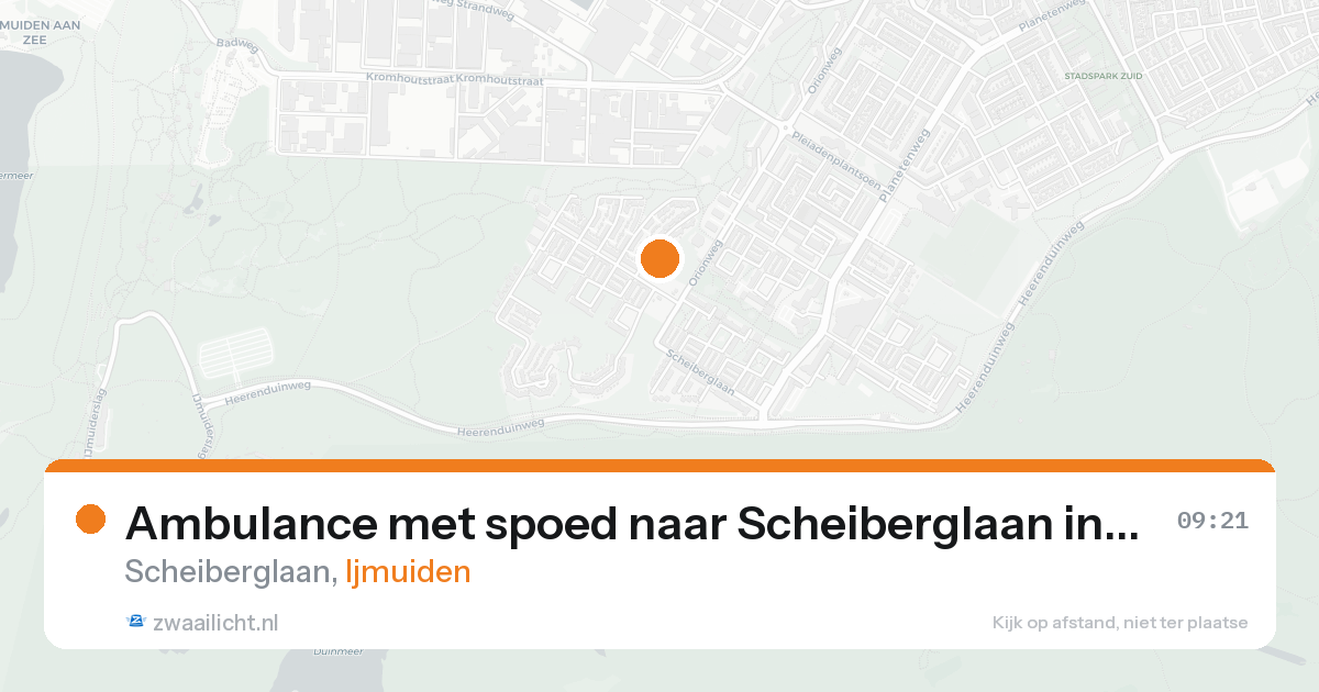 Ambulance met spoed naar Scheiberglaan in Ijmuiden — 4 jun 2026