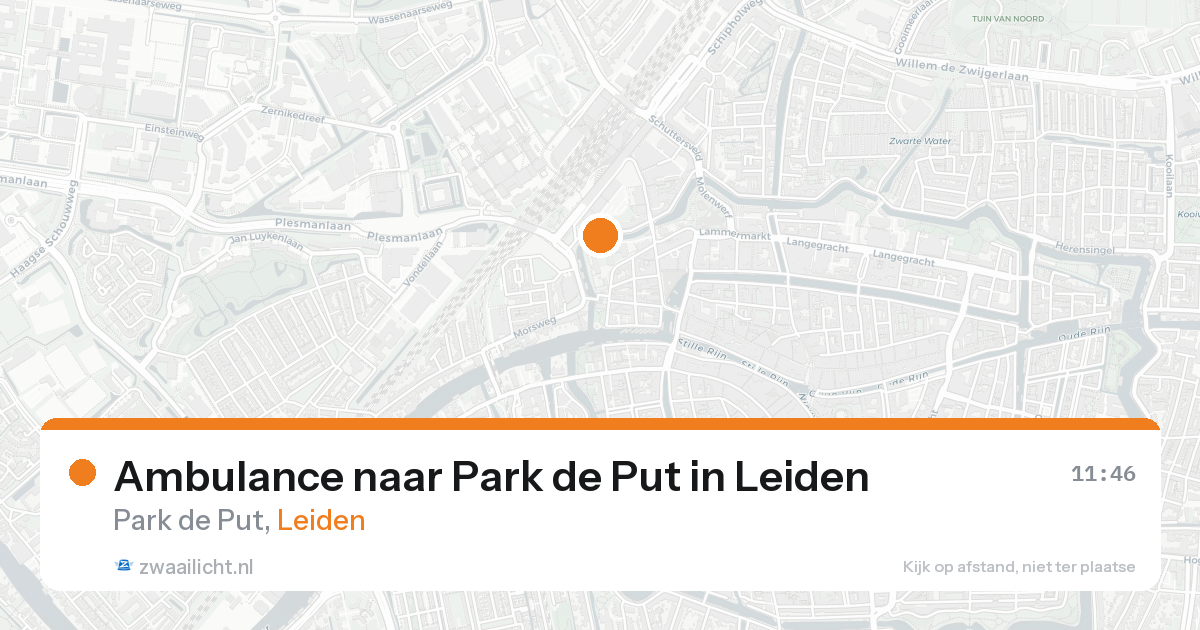 Ambulance naar Park de Put in Leiden — 31 jan 2026