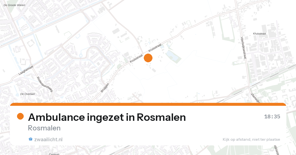 Ambulance ingezet in Rosmalen — 26 aug 2026