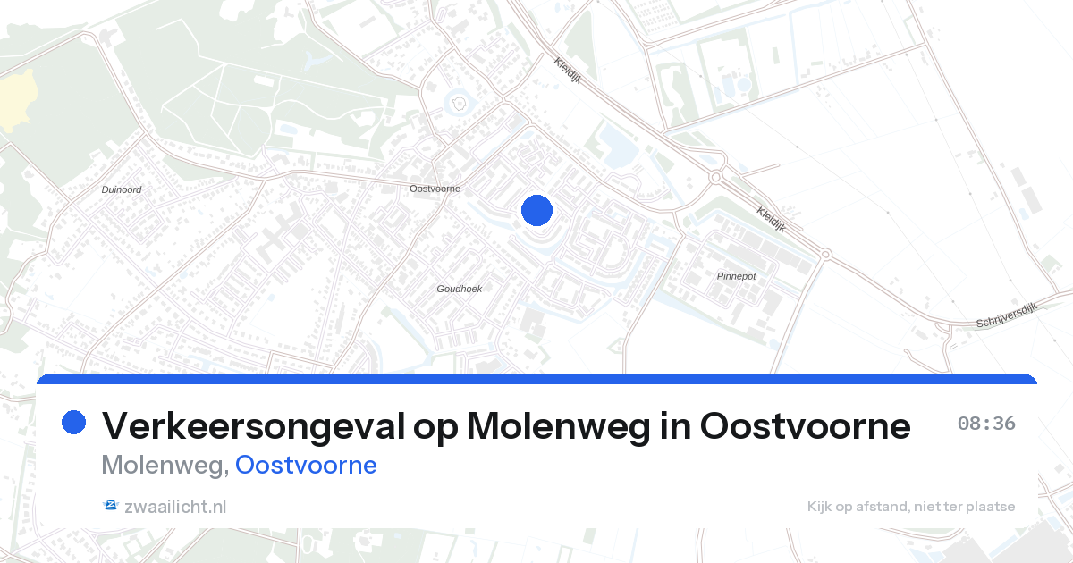 Verkeersongeval op Molenweg in Oostvoorne — 28 aug 2026