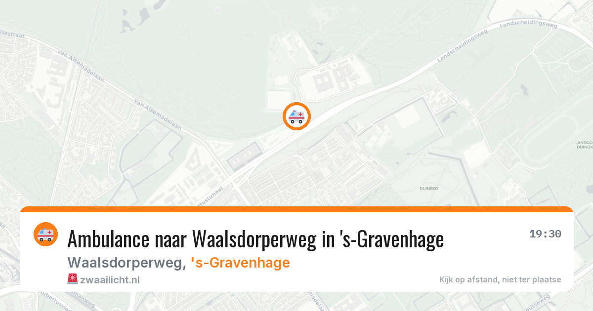 Ambulance naar Waalsdorperweg in 's-Gravenhage — 4 apr 2026