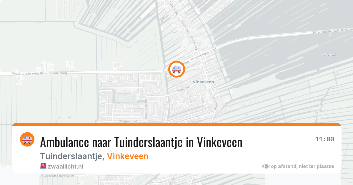 Ambulance naar Tuinderslaantje in Vinkeveen — 7 apr 2026