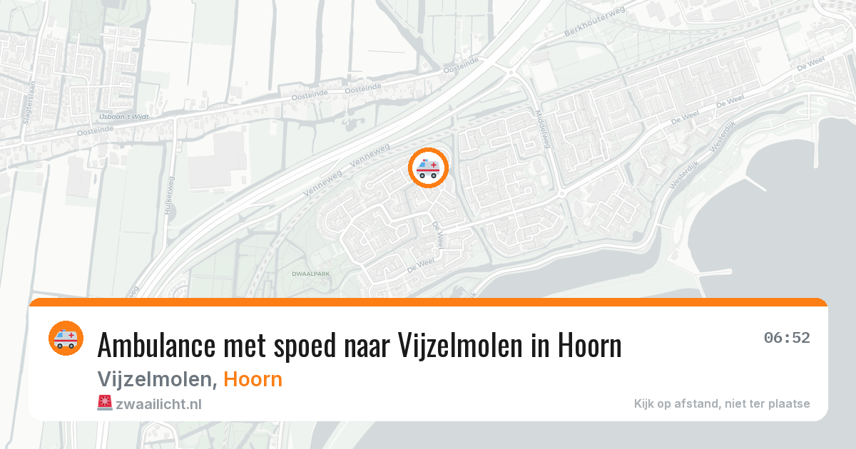 Ambulance met spoed naar Vijzelmolen in Hoorn — 17 jan 2026