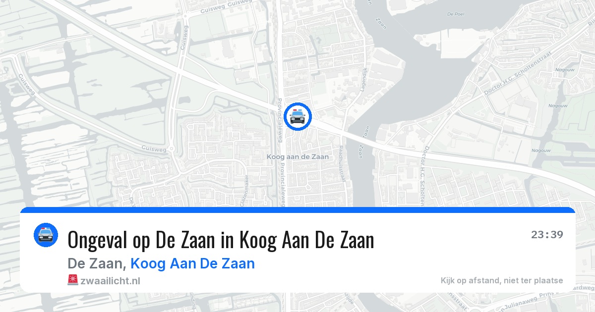 Ongeval op De Zaan in Koog Aan De Zaan — 5 jun 2026