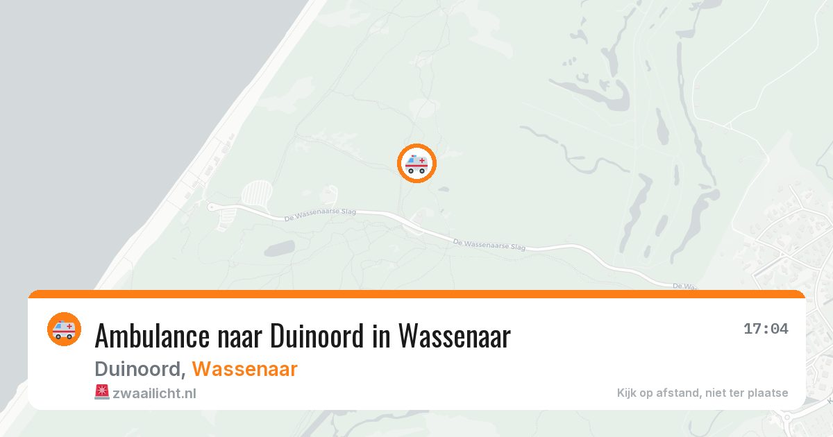 Ambulance naar Duinoord in Wassenaar — 31 jul 2026