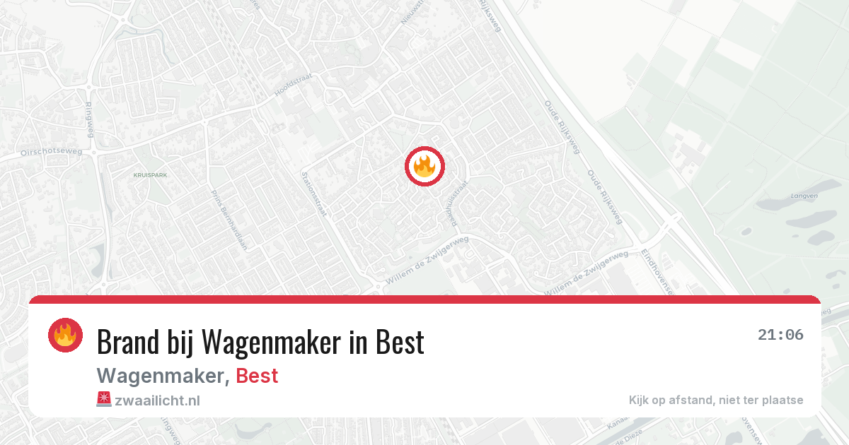 Brand bij Wagenmaker in Best — 14 jul 2026