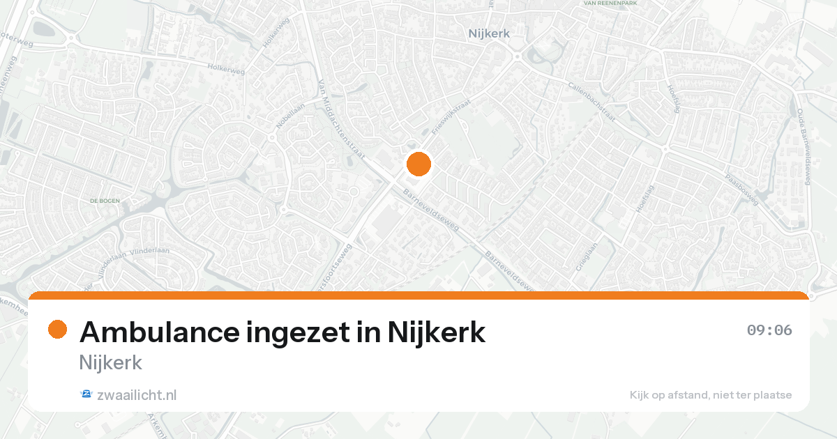 Ambulance ingezet in Nijkerk — 6 jun 2026