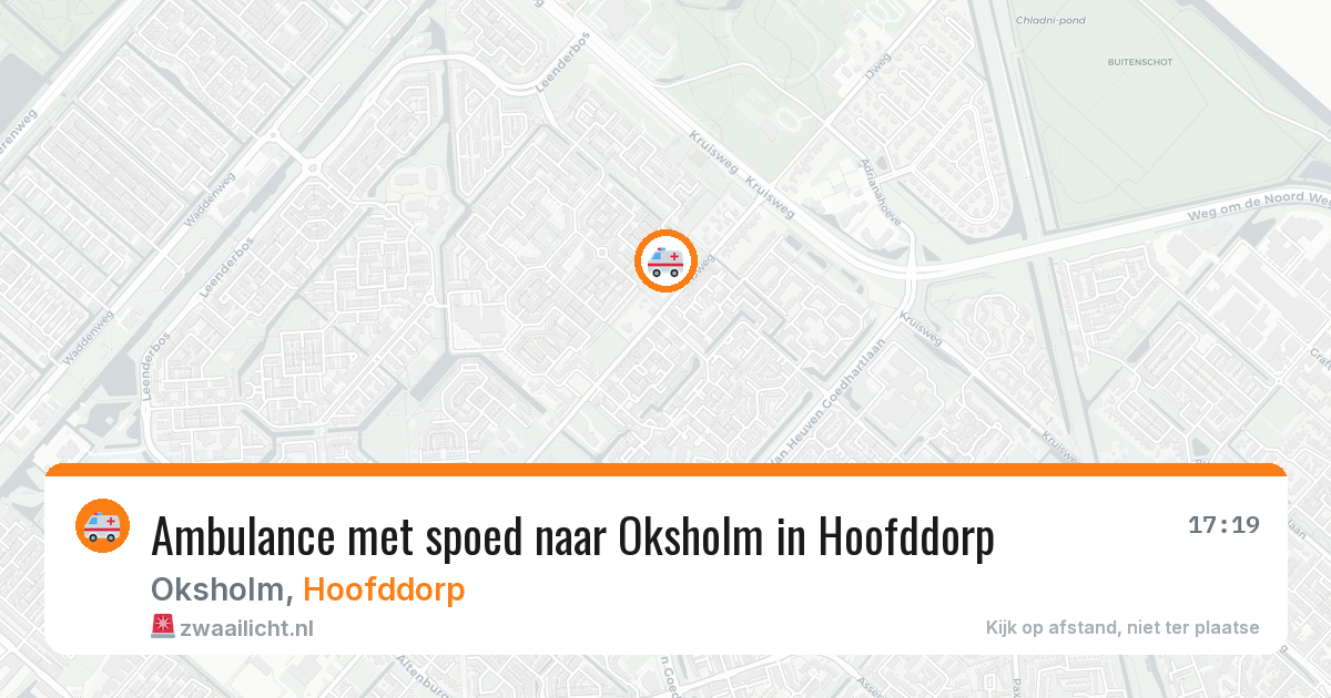 Ambulance met spoed naar Oksholm in Hoofddorp — 17 mrt 2026
