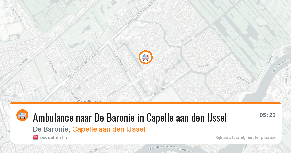 Ambulance naar De Baronie in Capelle aan den IJssel — 28 jun 2026