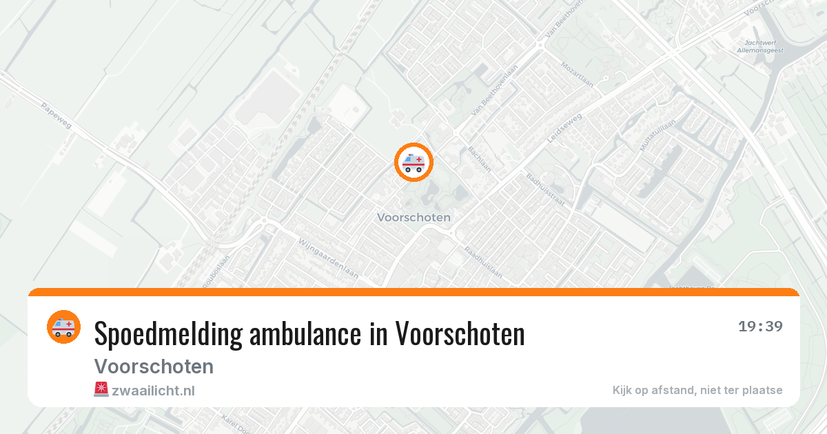 Spoedmelding ambulance in Voorschoten — 7 jul 2026