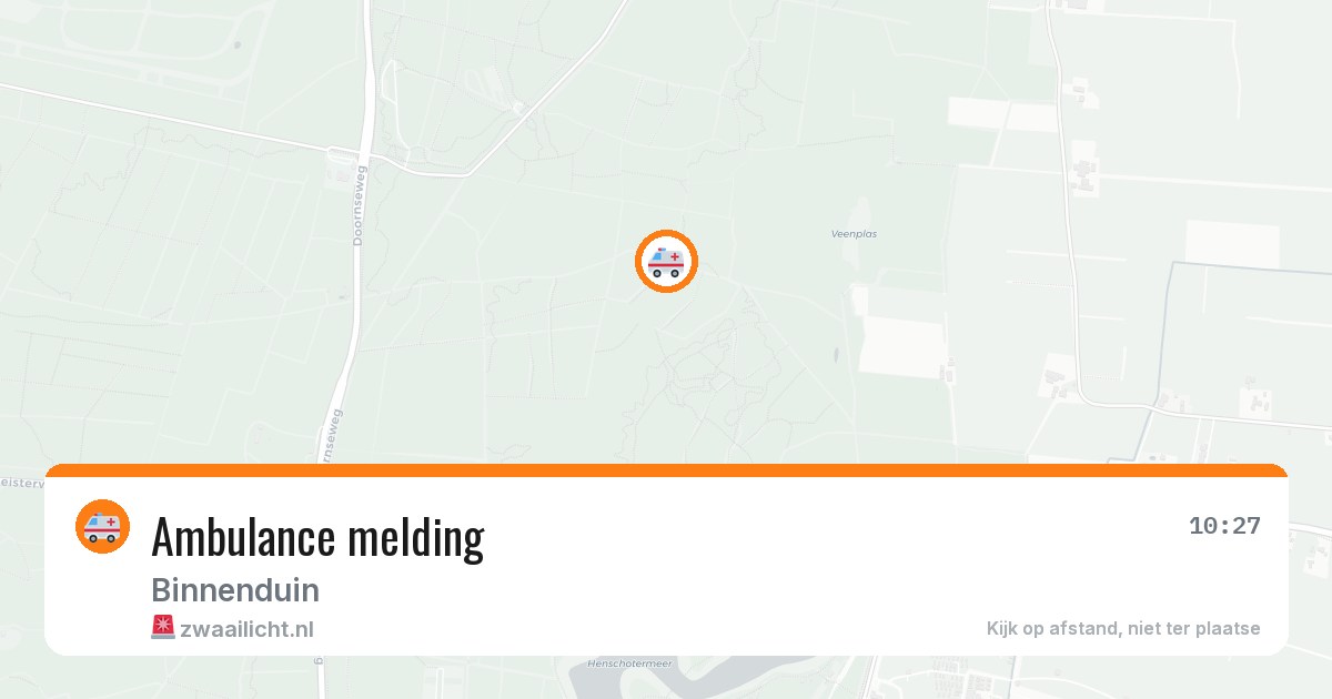 Ambulance melding — 5 apr 2026