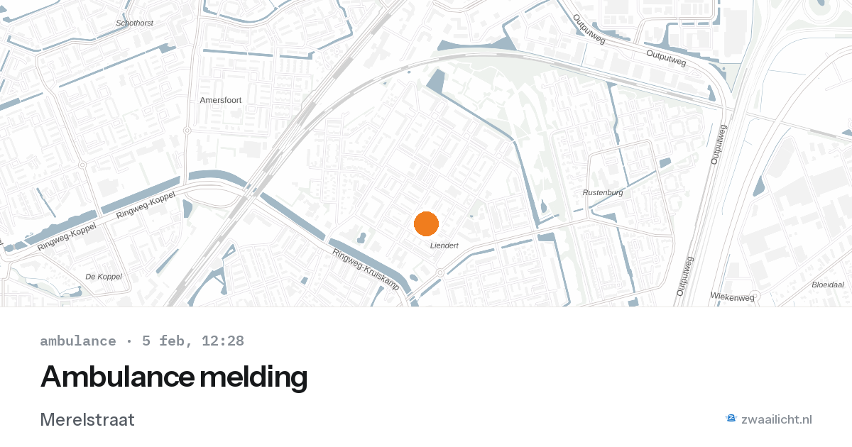 Ambulance melding — 5 feb 2026