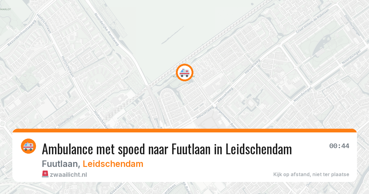 Ambulance met spoed naar Fuutlaan in Leidschendam — 30 mei 2026