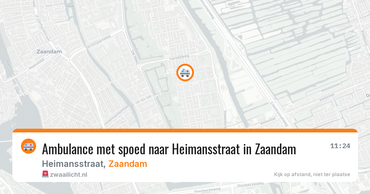 Ambulance met spoed naar Heimansstraat in Zaandam — 1 apr 2026