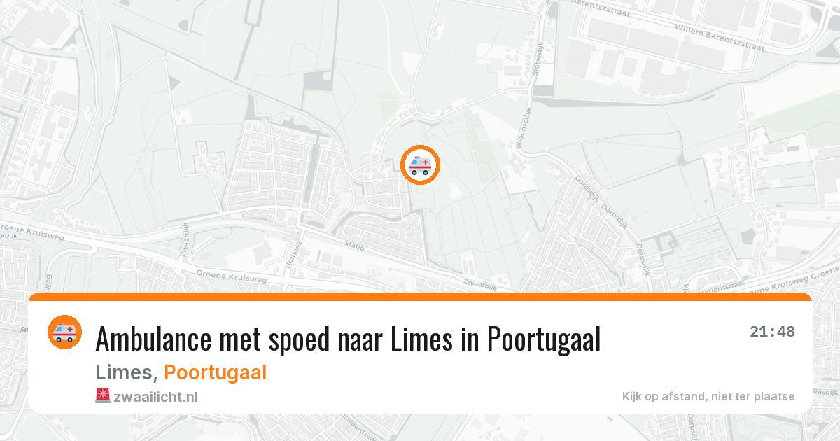 Ambulance met spoed naar Limes in Poortugaal — 5 mrt 2026