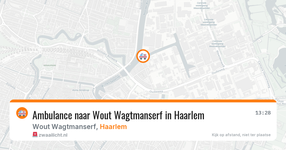 Ambulance naar Wout Wagtmanserf in Haarlem — 23 jun 2026