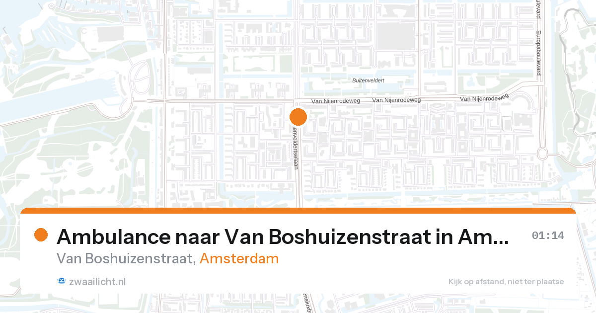 Ambulance naar Van Boshuizenstraat in Amsterdam — 7 feb 2026