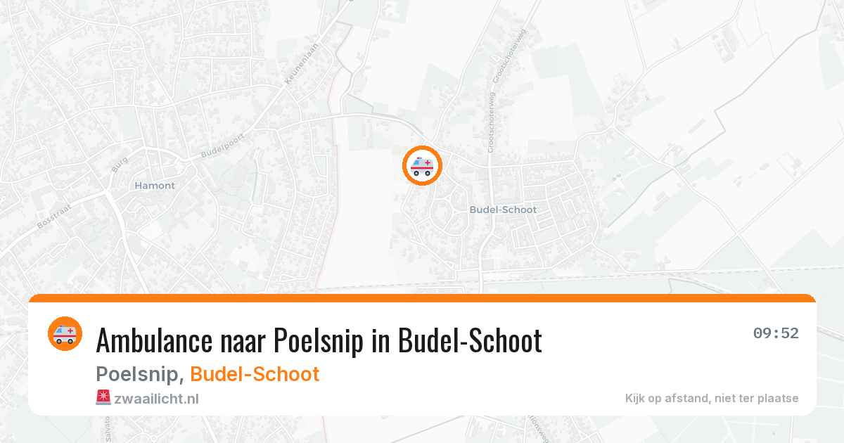 Ambulance naar Poelsnip in Budel-Schoot — 28 jul 2026