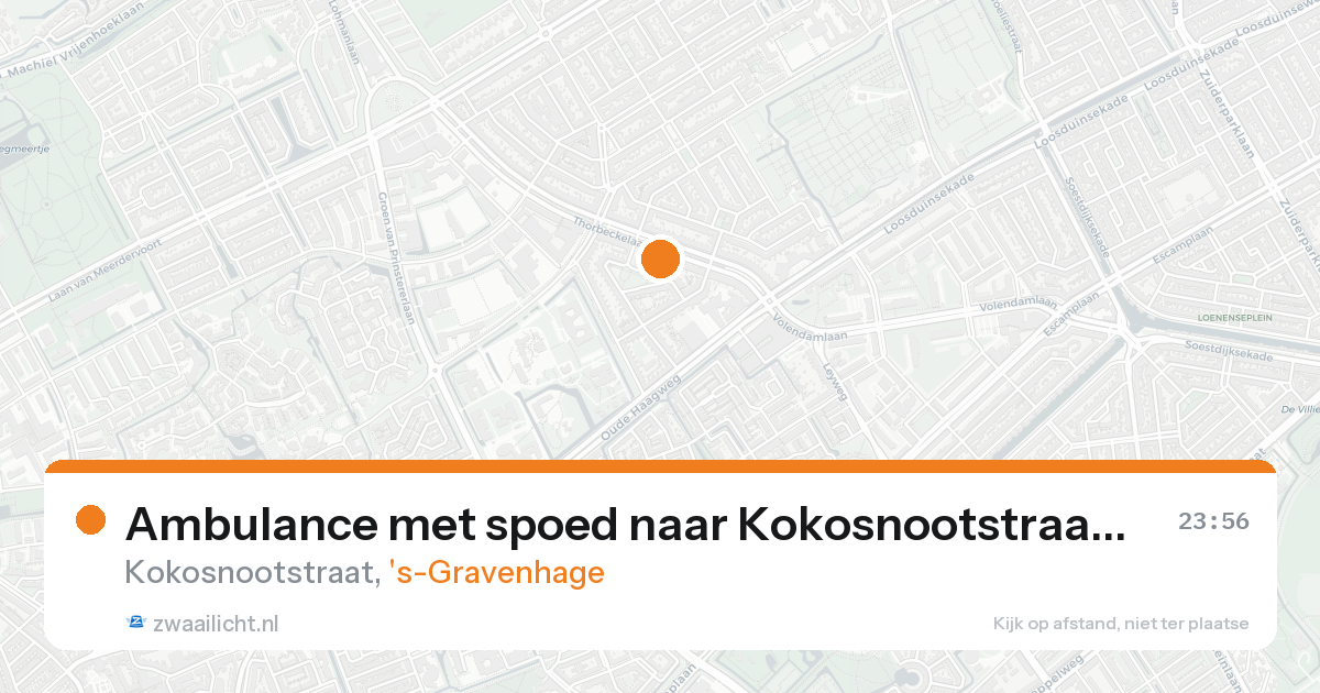 Ambulance met spoed naar Kokosnootstraat in 's-Gravenhage — 5 mei 2026