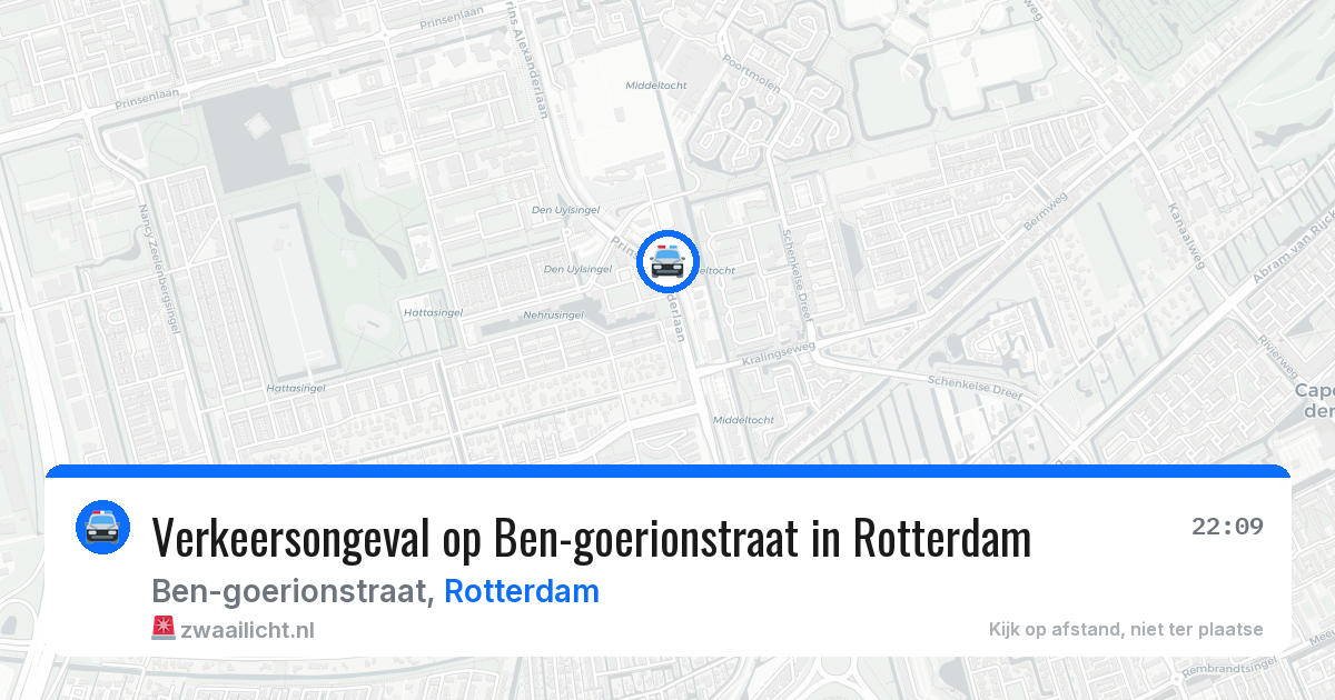Verkeersongeval op Ben-goerionstraat in Rotterdam — 27 jun 2026
