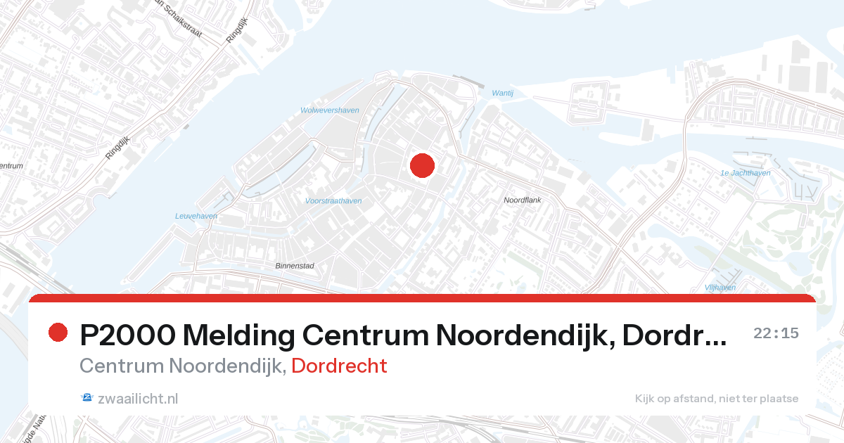 P2000 Melding Centrum Noordendijk, Dordrecht — 31 jan 2026