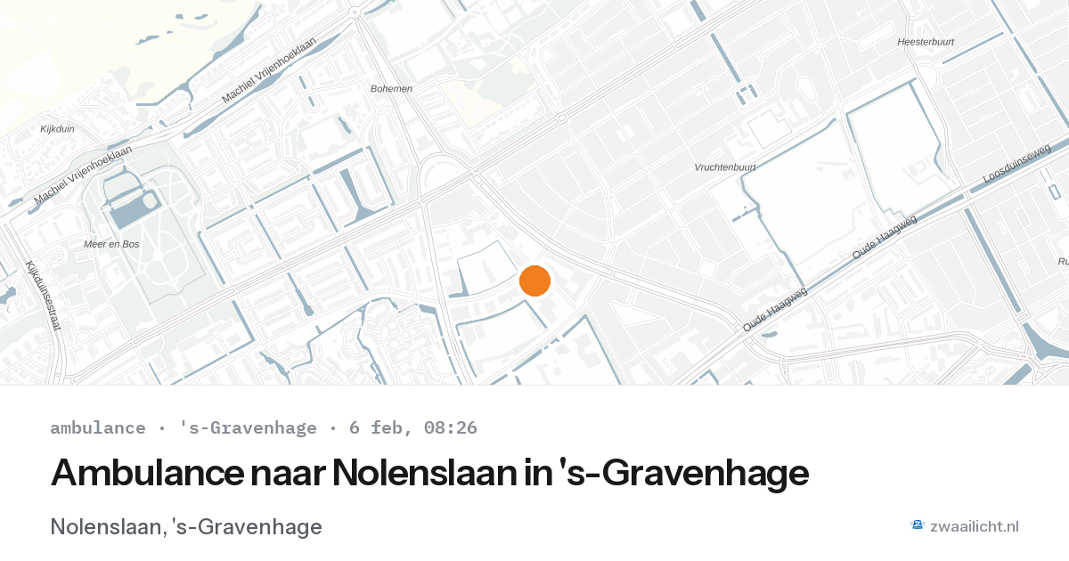 Ambulance naar Nolenslaan in 's-Gravenhage — 6 feb 2026
