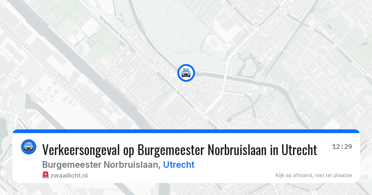 Verkeersongeval op Burgemeester Norbruislaan in Utrecht — 16 jun 2026