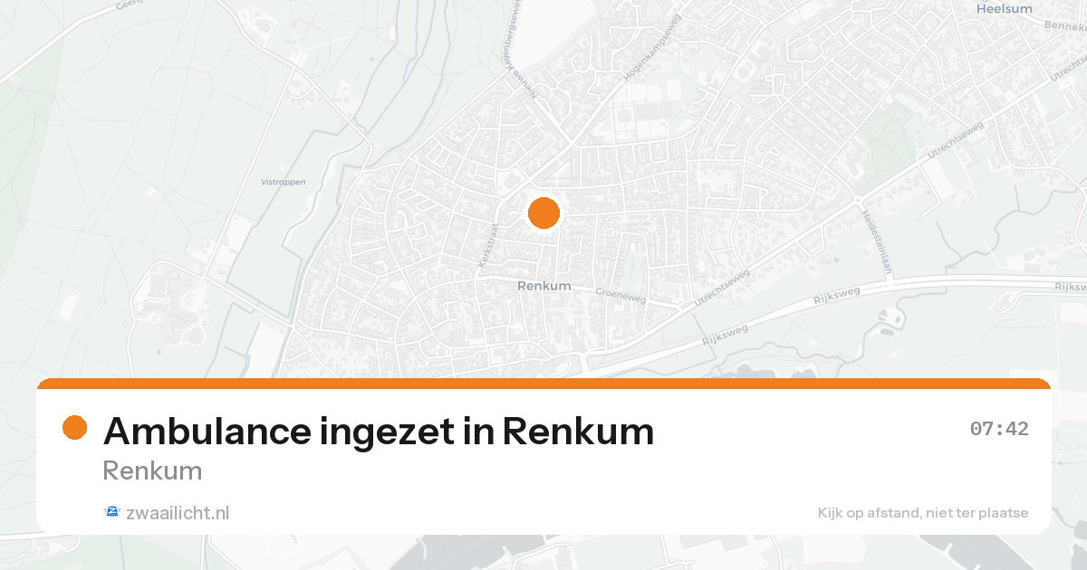 Ambulance ingezet in Renkum — 8 feb 2026